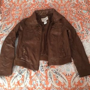 Brown Leather Jacket - American Rag